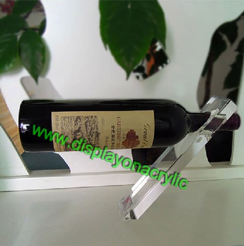 perspex wine bottle rack